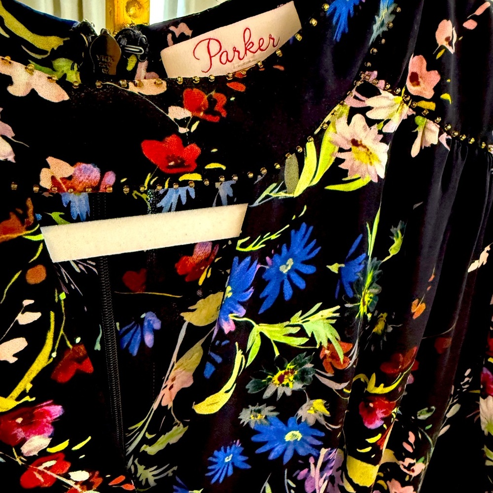 Floral long sleeved mini